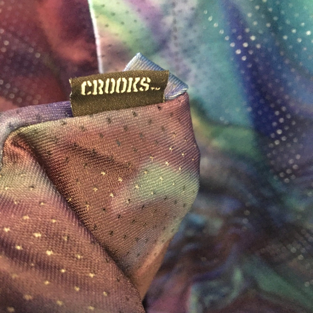 Crooks & Castles tie-dye jersey type top Size M - Picture 4 of 10
